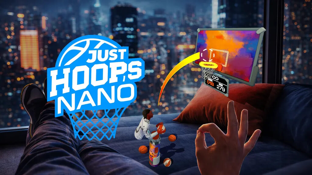 Realcast выпустила Just Hoops Nano — аркаду с баскетболом в смешанной реальности для Quest. Релиз состоялся неожиданно раньше анонсированного летнего срока.